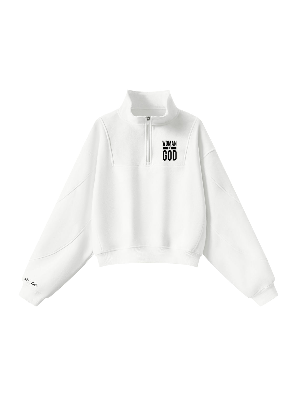 WOMAN OF GOD - High Quality Quarter Zip Sweater