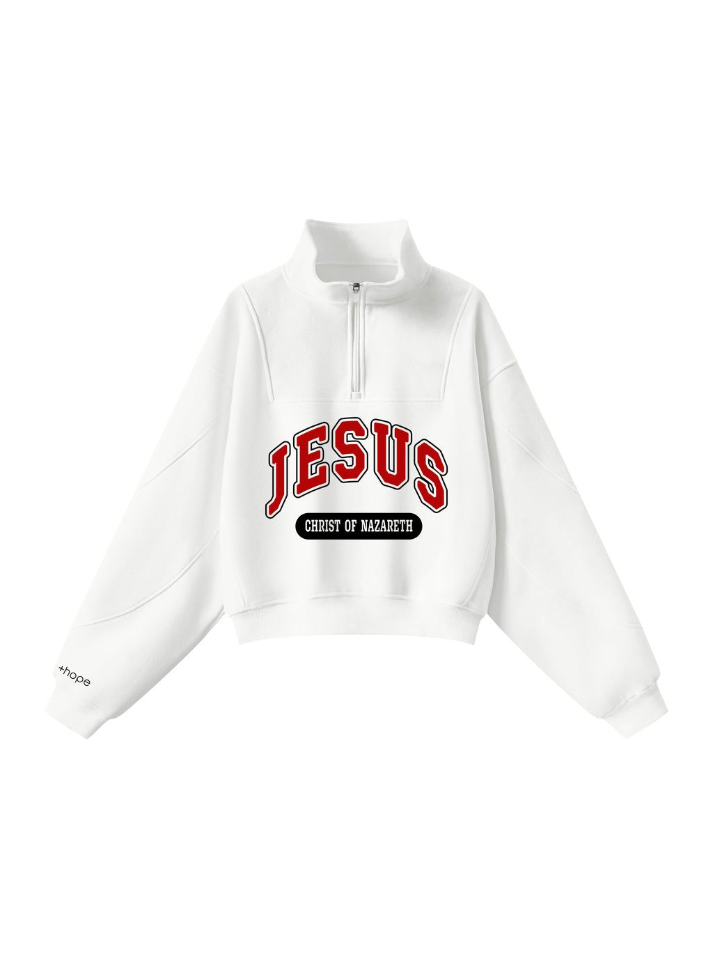 JESUS CHRIST OF NAZARETH- High Quality Quarter Zip Sweater