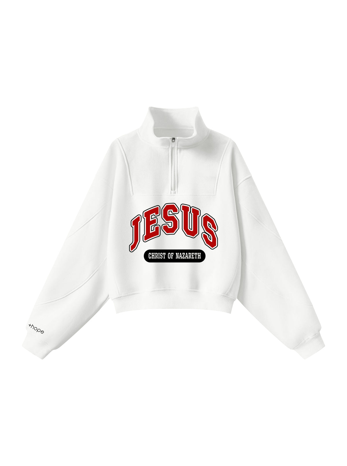 JESUS CHRIST OF NAZARETH- High Quality Quarter Zip Sweater