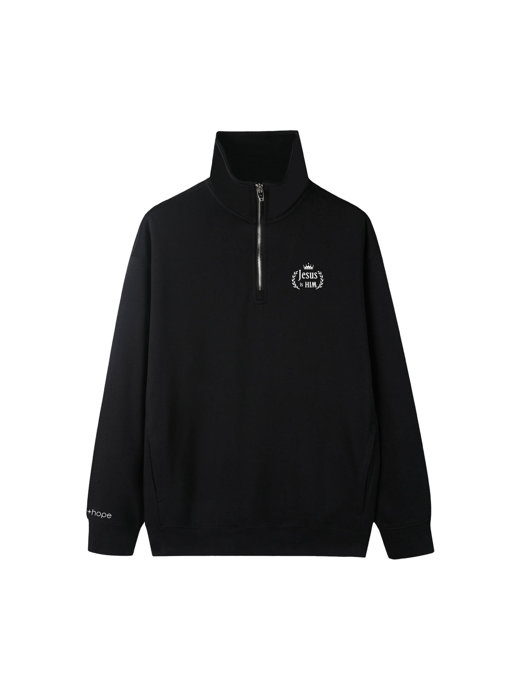 JESUS IS HIM - High Quality Quarter Zip Sweater