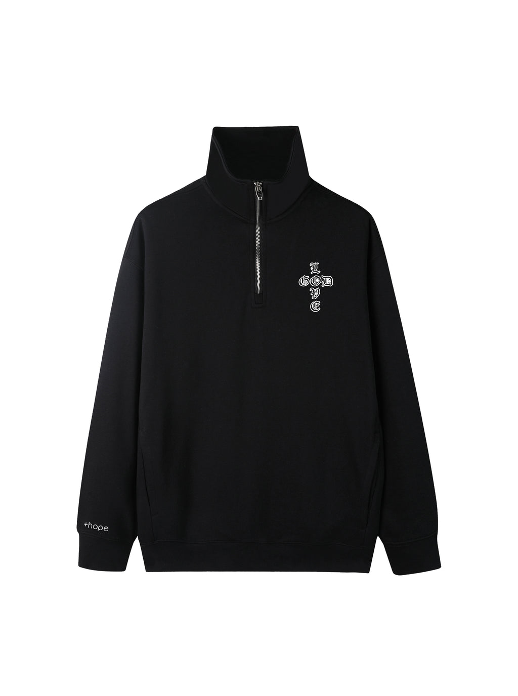 LOVE GOD - High Quality Quarter Zip Sweater
