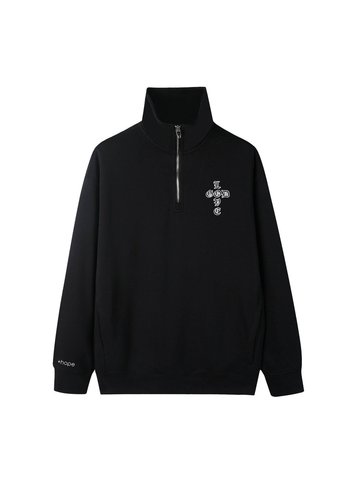 LOVE GOD - High Quality Quarter Zip Sweater