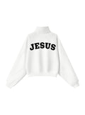 JESUS- High quality Quarter Zip Sweater