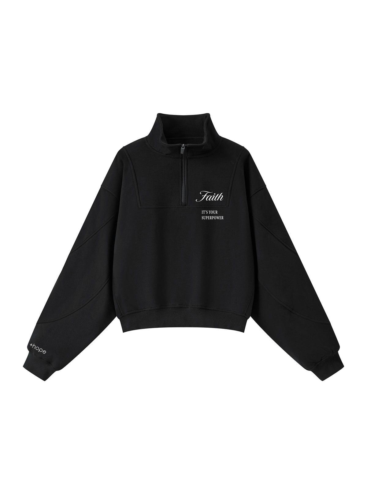 FAITH IT'S YOUR SUPERPOWER- Premium Quarter Zip Sweater